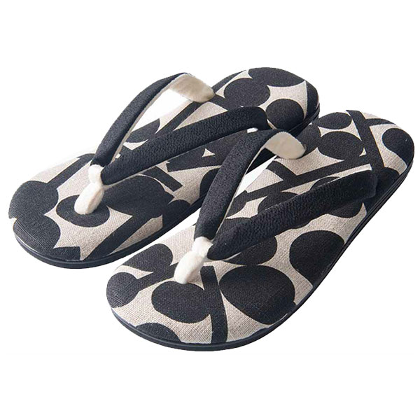 雪駄 木の実模様 【レディース】|R1935