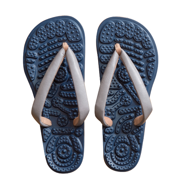 雪駄 ルーム雪駄 合皮花緒グレー【ユニセックス】｜H160