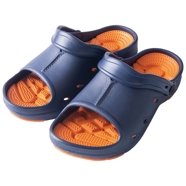 リフレクソロジーサンダル 天空｜ネイビーオレンジ
