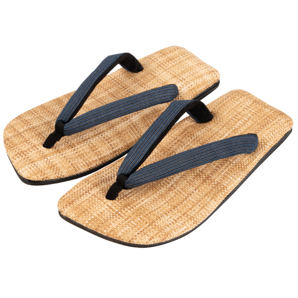 パナマメッシュ生成 小千谷縮（青縦縞） 【メンズ】｜R2004