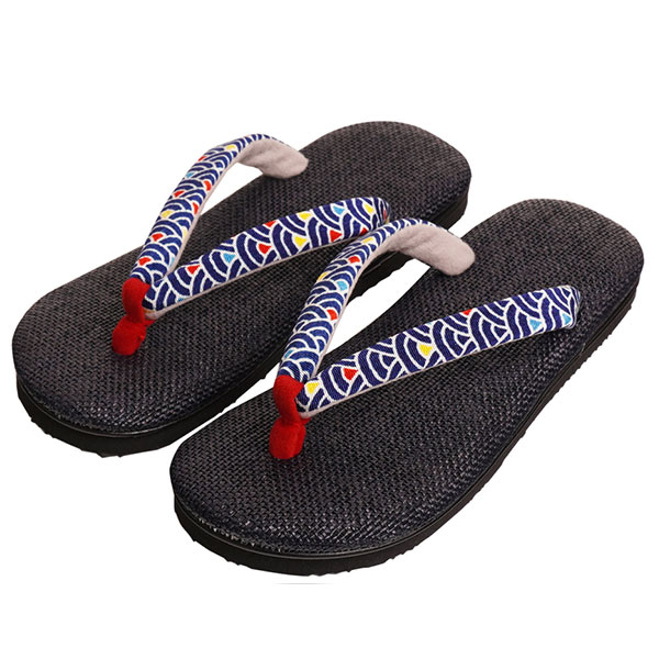 雪駄 ラタンメッシュ 青海波 花緒 【レディース】｜R254