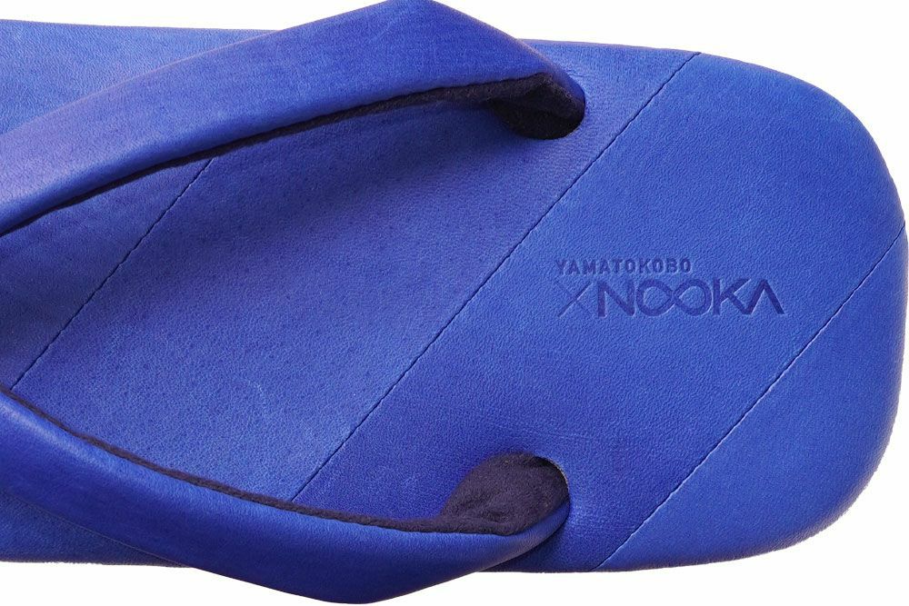YAMATOKOBO × NOOKA【KOBE LEATHER】｜YKN-02｜ブルー | 雪駄の大和工房